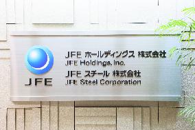 JFE Holdings signboard and logo